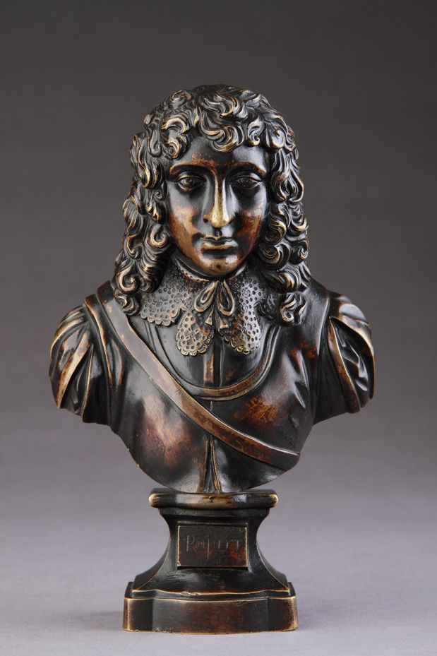 English Bronze Portrait Bust of Prince Rupert